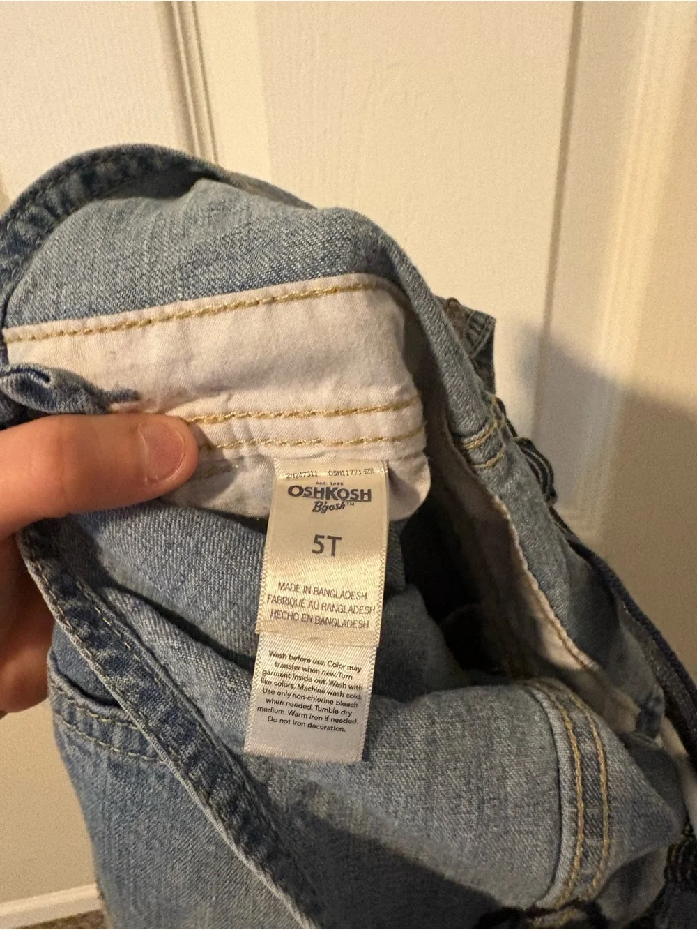 OshKosh B'gosh Light Blue Denim Relaxed Men’s Jeans Overalls